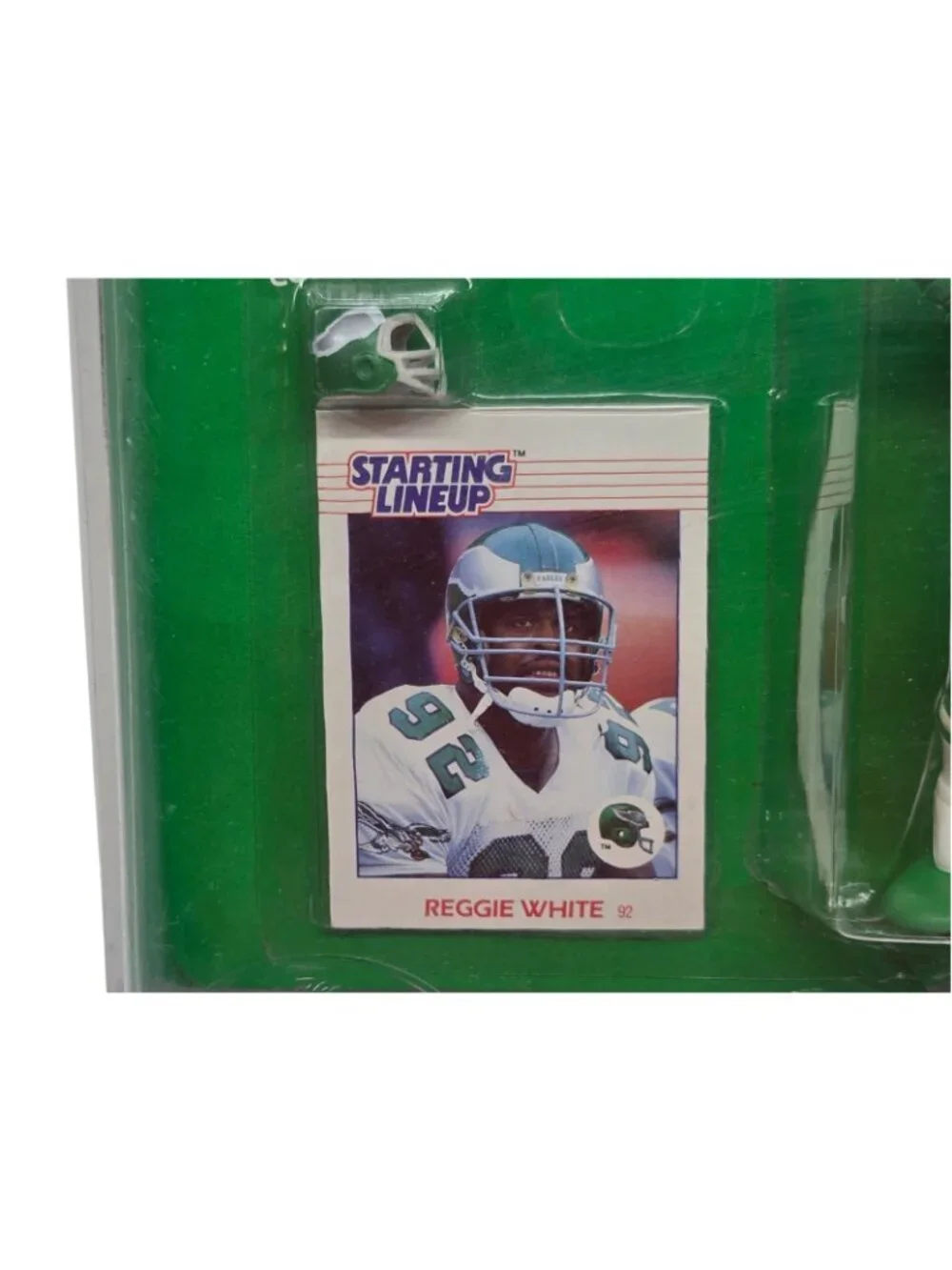 Starting Lineup 1988 Philadelphia Eagles Reggie White Figure Card SEALED Kenner